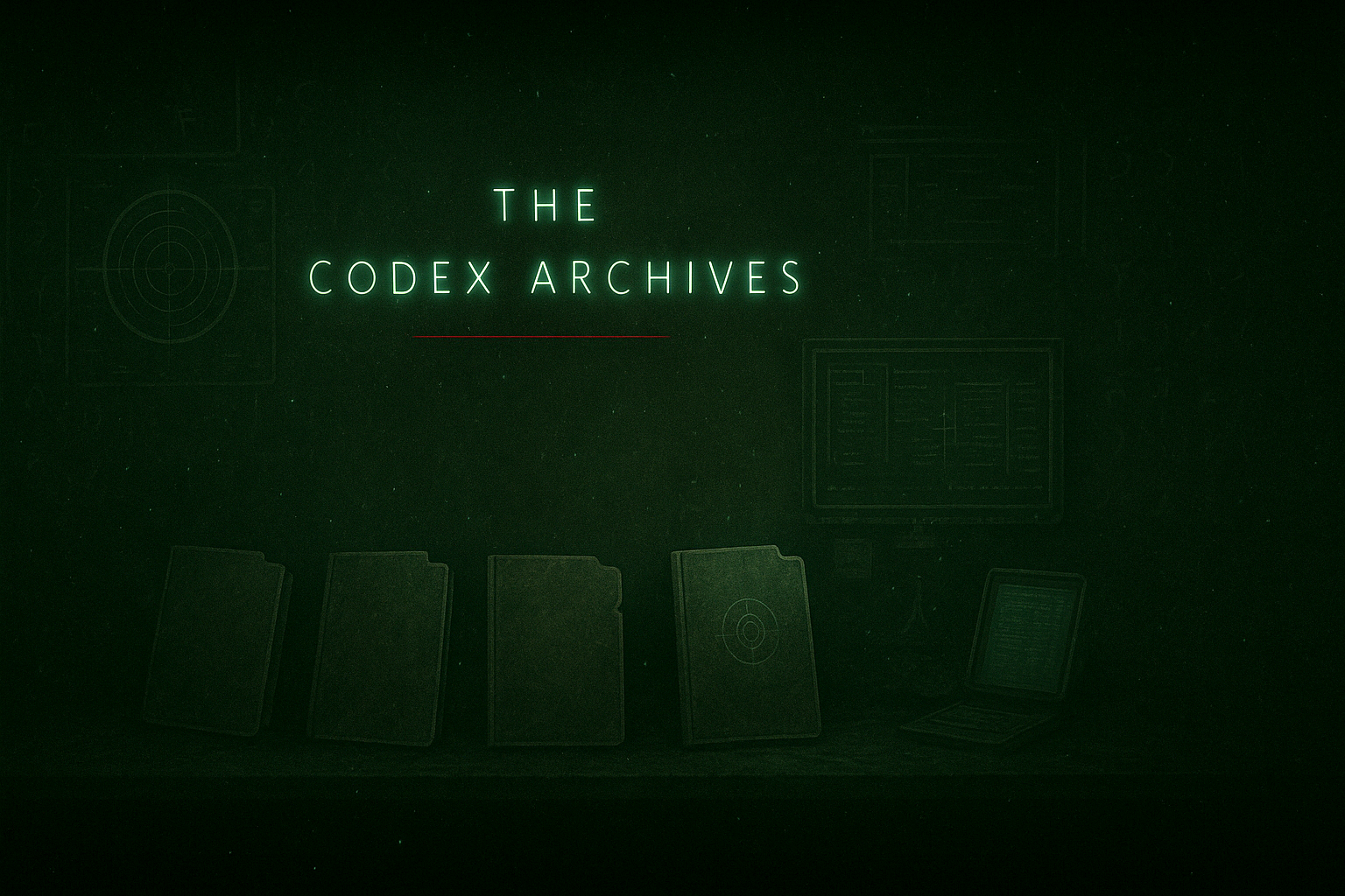 Dark atmospheric scene with SQL query elements and detective motifs
